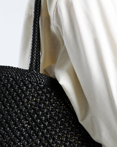 Como Tote Bag, Black Weave Handbags dear-frances 