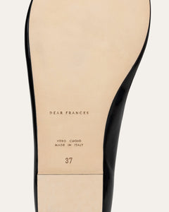 Rina flat, Black Patent Rina dear-frances 